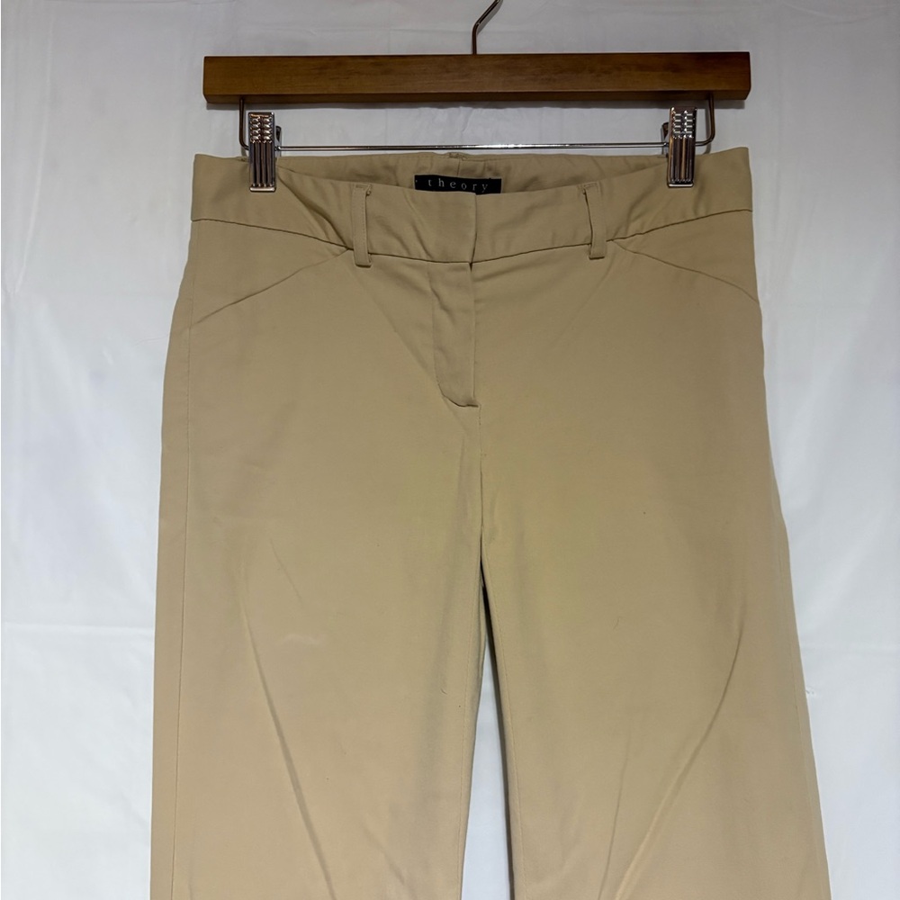 Theory Beige Women's Pantsuit Trousers - Picture 2 of 8